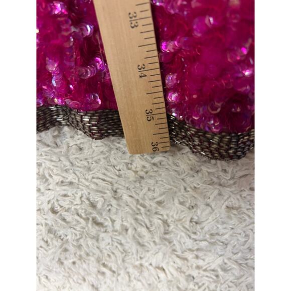 Vintage Silk Sequin Dress Small - Picture 2 of 9